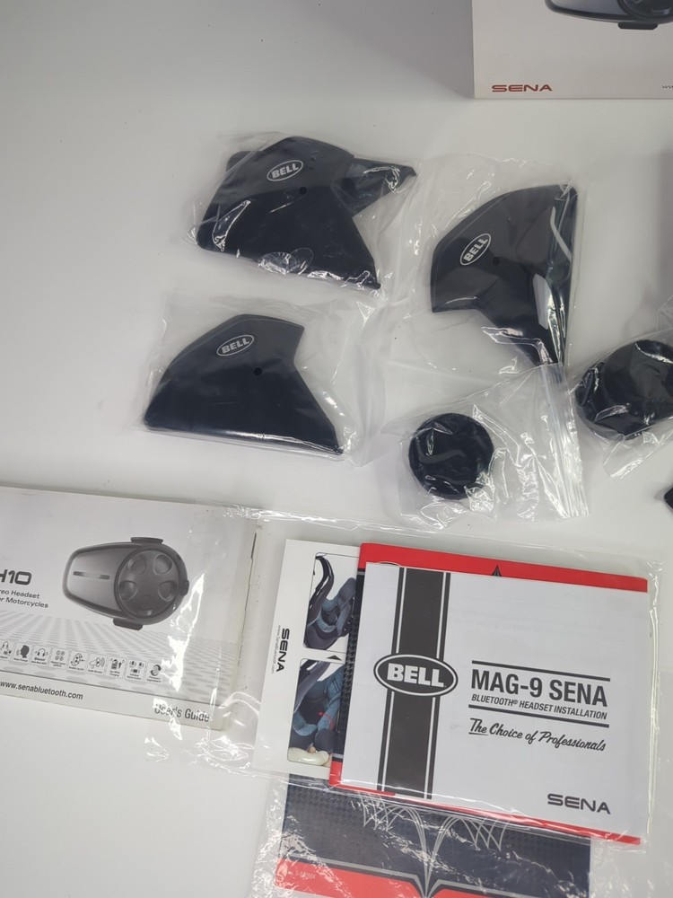 Sena SMH10D-10 Motorcycle Bluetooth Headset / Intercom (Dual), Black Untested