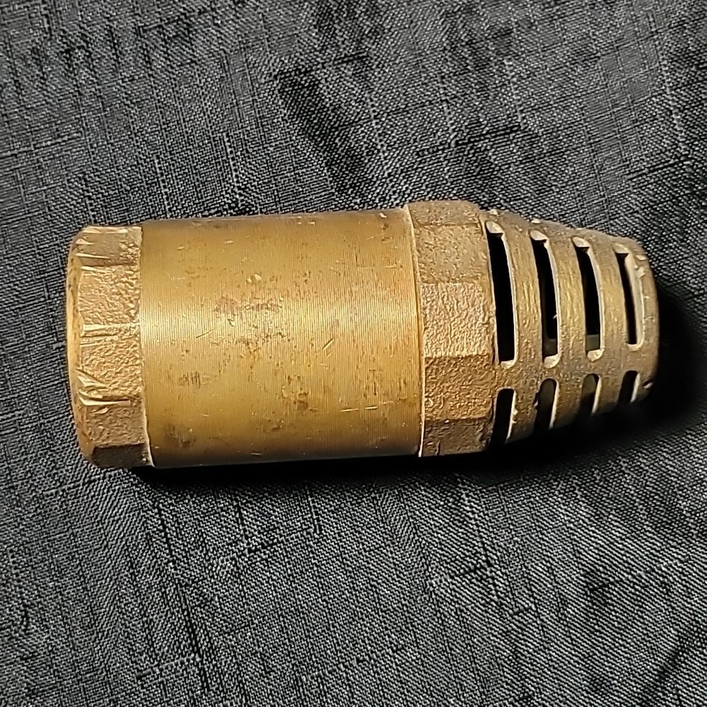 1" Cast Brass Foot Valve