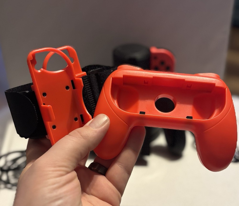 Nintendo Switch Controller, Charging Dock, Grip & Wrist Strap Bundle