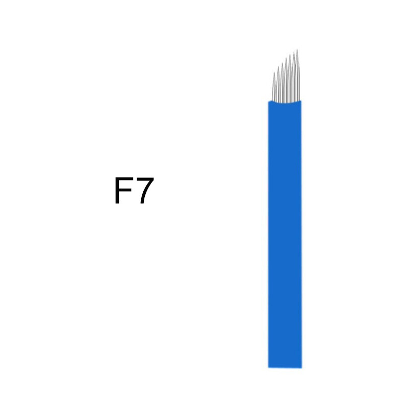 7F Disposable Microblading Needle Permanent Makeup Supplies Manual Eyebrow Blade