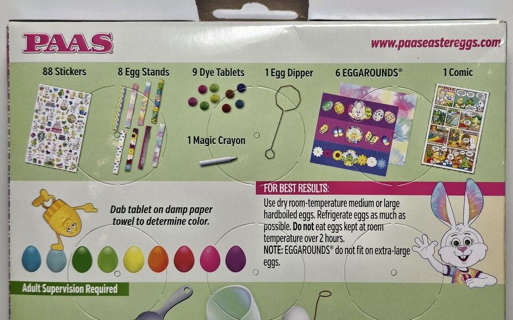 PAAS Easter Egg Coloring and Decorating Kit - 4 Boxes