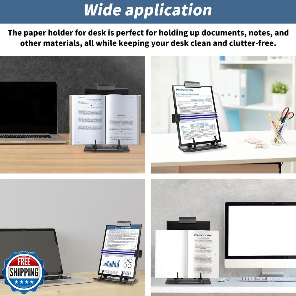 TONOS Paper Stand Document Holder - Quality Document Holder for D