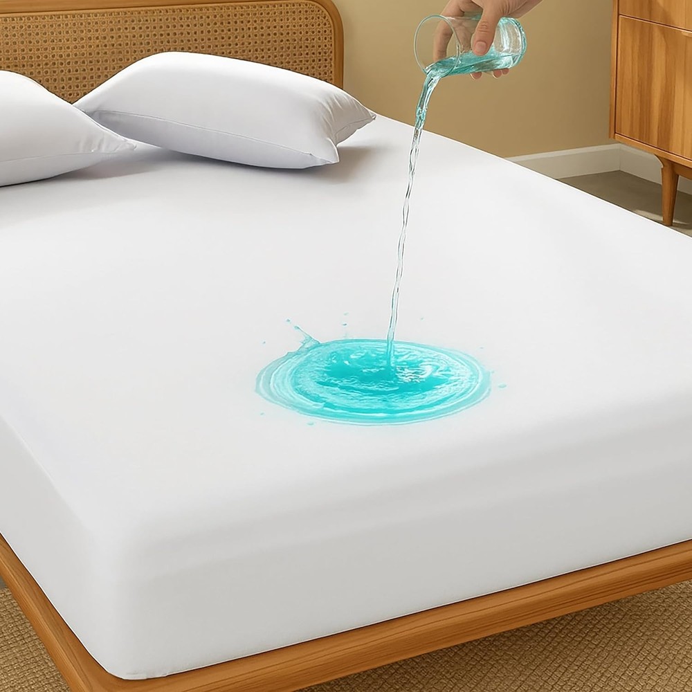 Twin Mattress Protector - Waterproof, Breathable, and Machine Washable