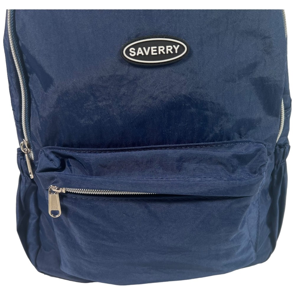 SAVERRY Lightweight Small Daypack Hiking Nylon Backpack Blue Multi Pockets