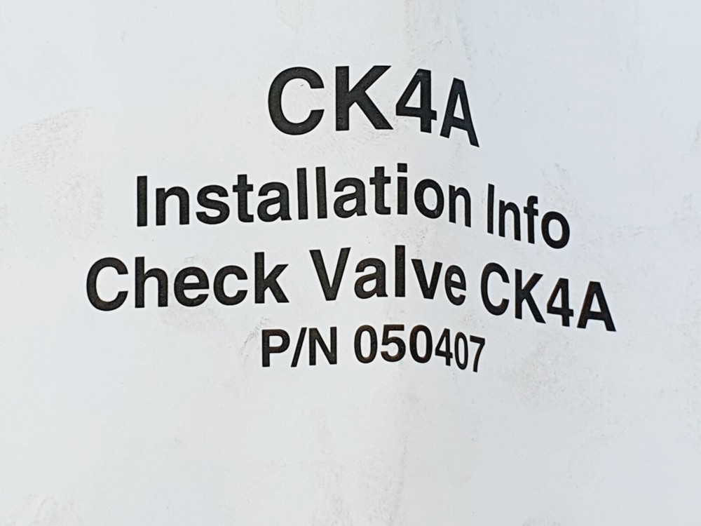 PARKER CH4A 2 Ref. Check Valve 050407 # NEW