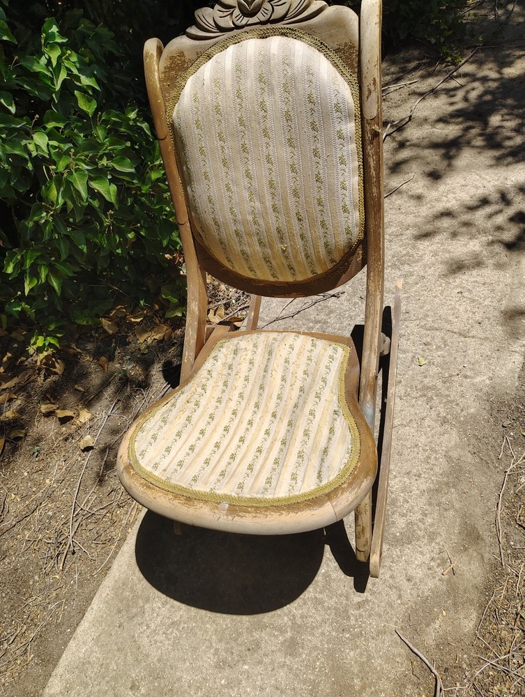 Antique Folding Rocking Chair