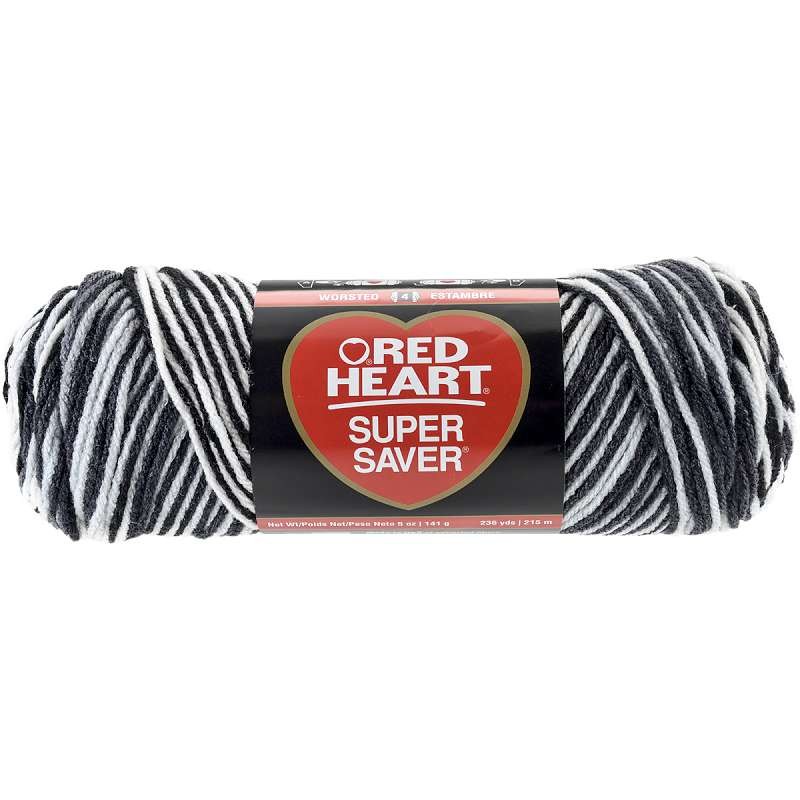 Red Heart Super Saver Yarn Zebra