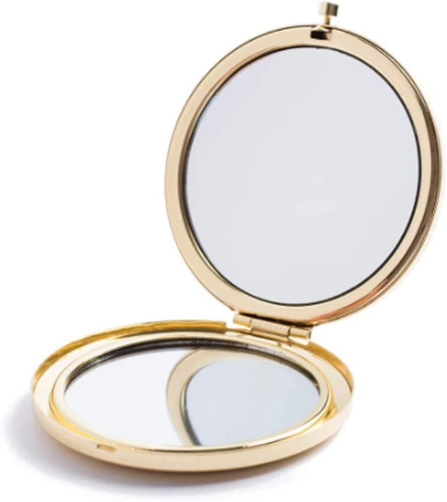 Magnifying Compact Mirror for Purses with 2 X 1X Magnification, Folding Mini Poc