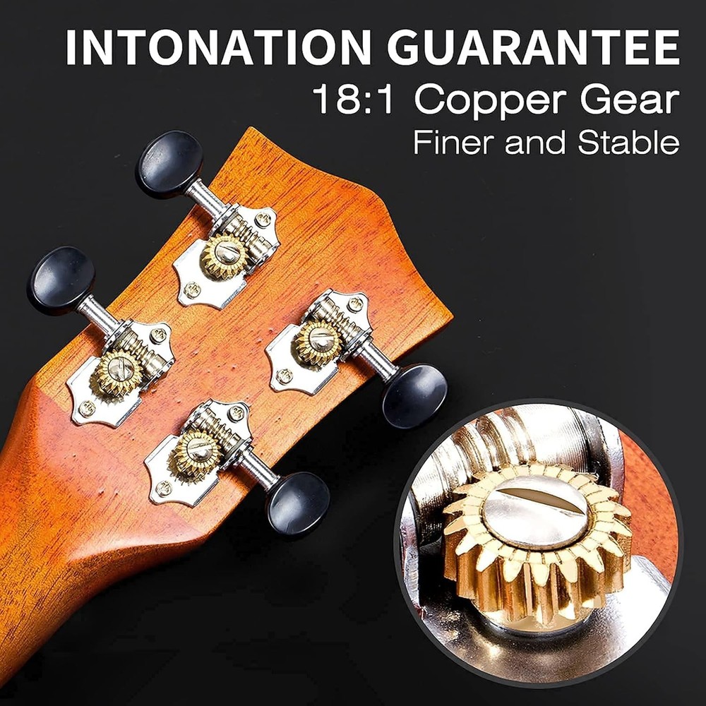 Left-handed Solid Mahogany Concert Ukulele Kit