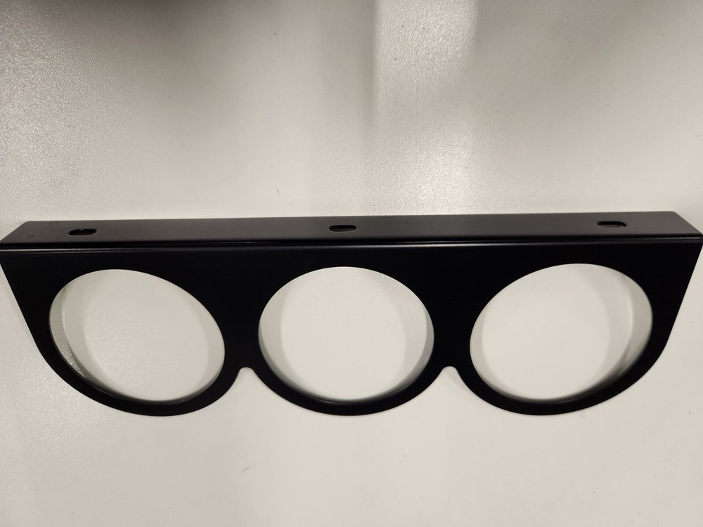 3 Gauge Panel, 2 5/8" Black