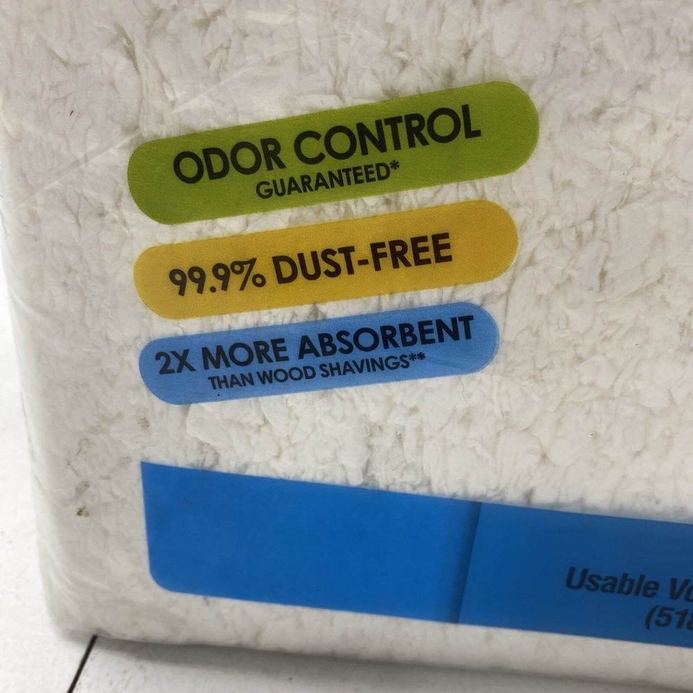 KAYTEE Clean & Cozy White Bedding Usable Volume 85L Odor Control New