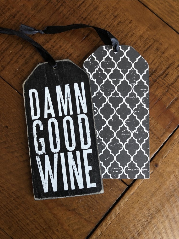 Wine Bottle Tags - Wooden