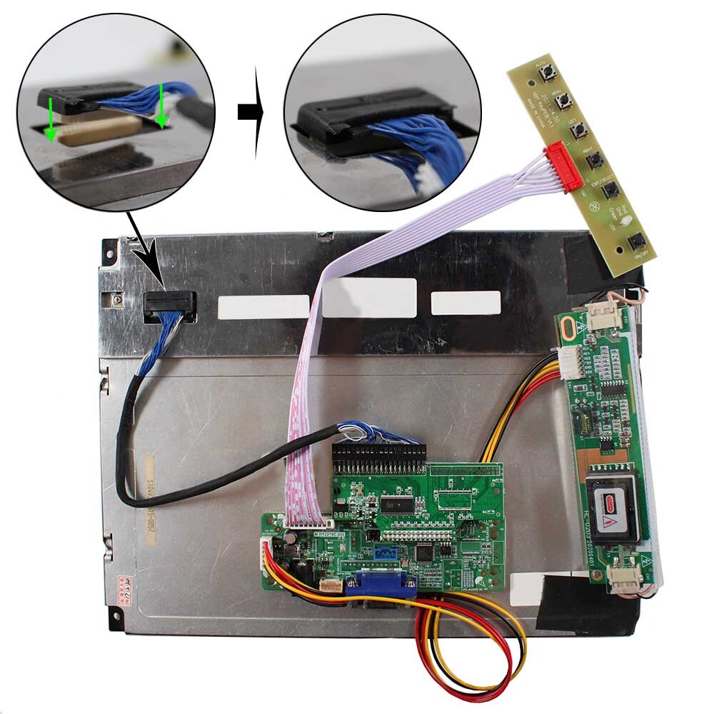 VGA Controller Board for 10.4" AA104VB02 AA104VB04 640x480 LCD Panel