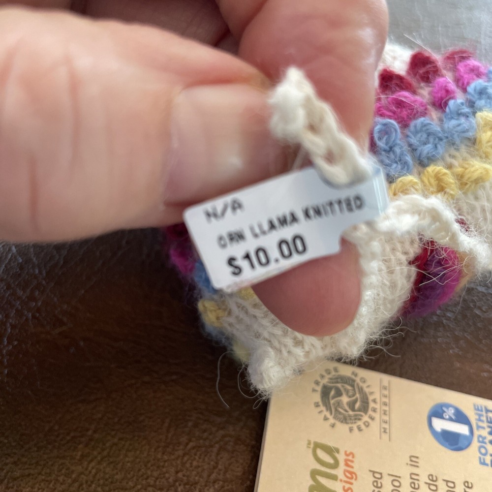 Peruvian Knitted Llama NWT