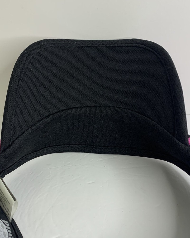 Pugs Performance Sun Visor Adjustable Women’s Pink & Black - EUC