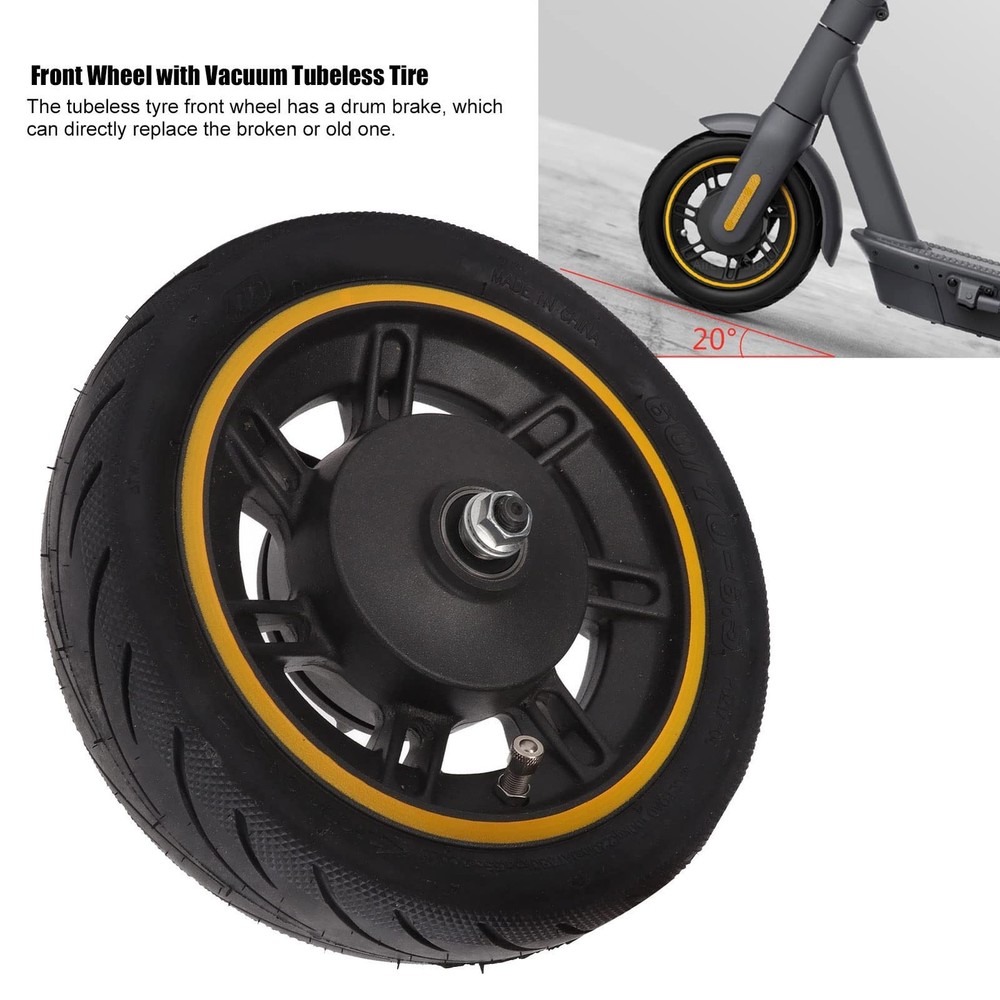 Scooter Replacement Front Wheels, 60/70 6.5inch Wheel Rim Replacement Front T...
