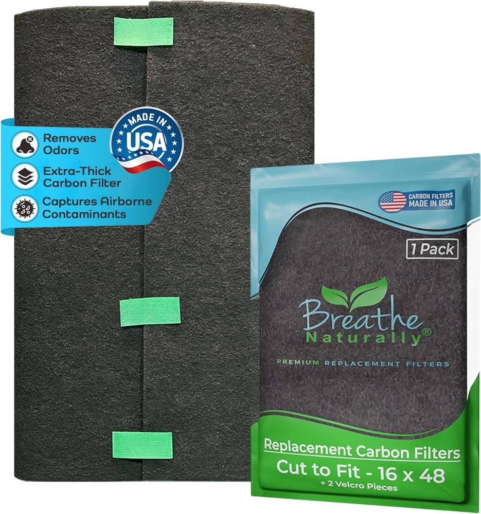 16x48 Universal Activated Carbon Air Filter - Superior Odor Neutralization