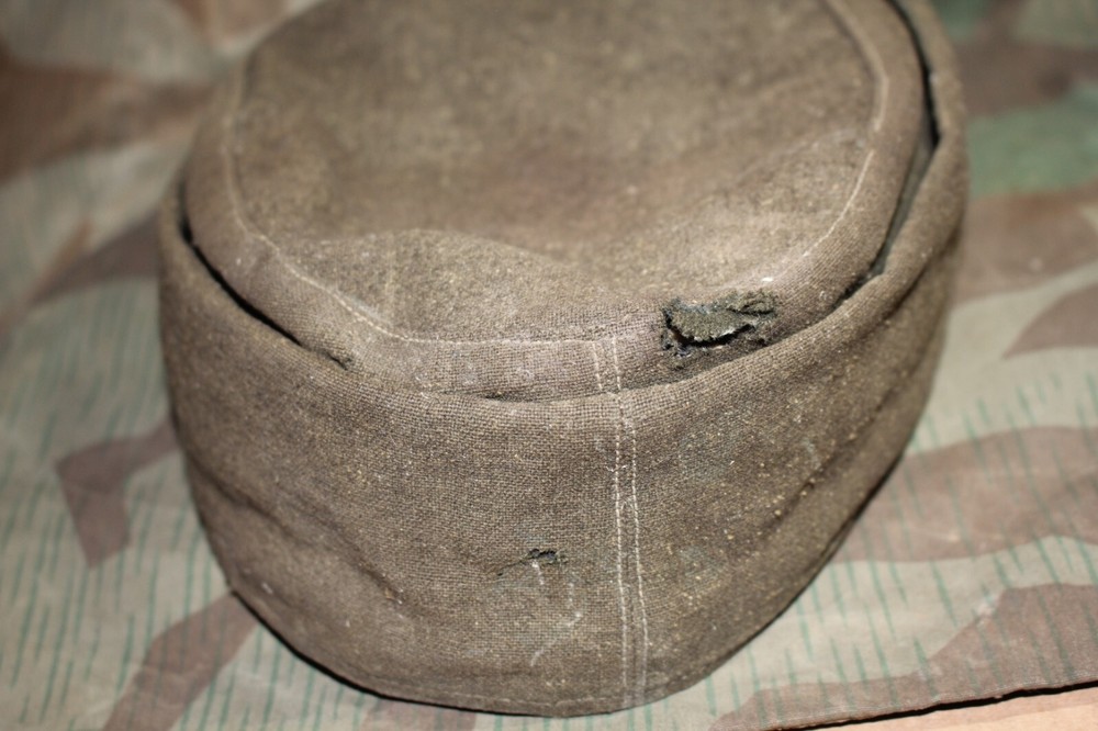 ORIGINAL WW2 GERMAN M43 FELDMUTZE STYLE FIELD CAP MODIFIED WH SS OSTFRONT