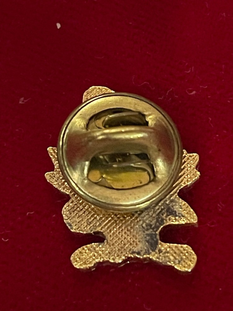 Small Standing Eagle Cloisonne Enamel Lapel Pin .75" Bird