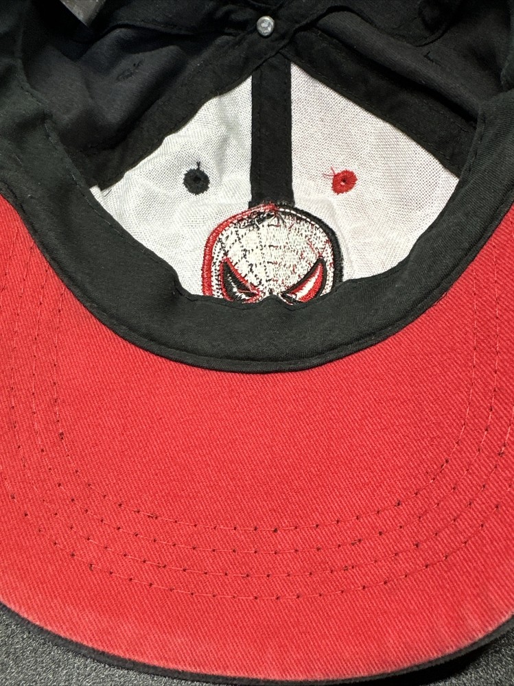 Spiderman Marvel Comics Adjustable Hat/Cap 2007, Hook & Loop, 100% Cotton Red/Bl