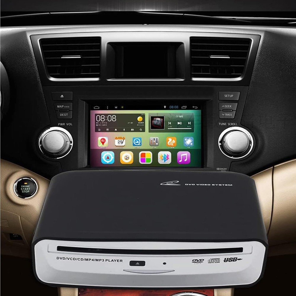 Universal USB External CD Player for Car - Plug & Play with Multi-Device Support