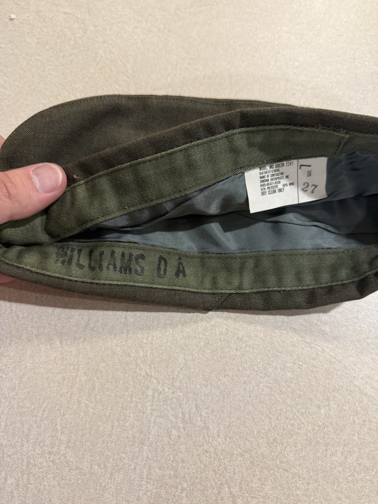 WWII USMC Garrison Cap Named