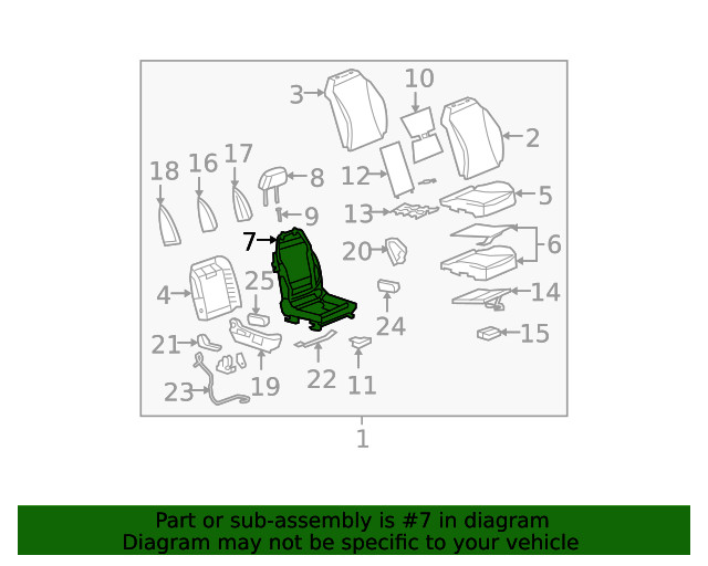 Genuine GM Seat Frame 15826469