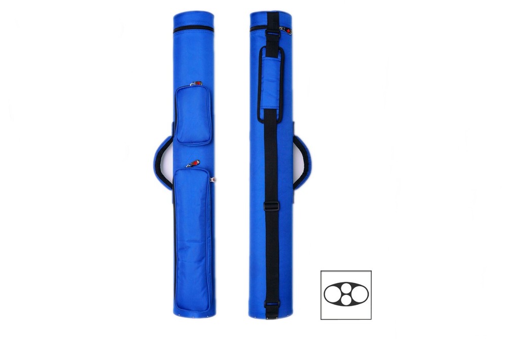 Delta MACARON 2x2 Hard Pool Cue Case Blue.