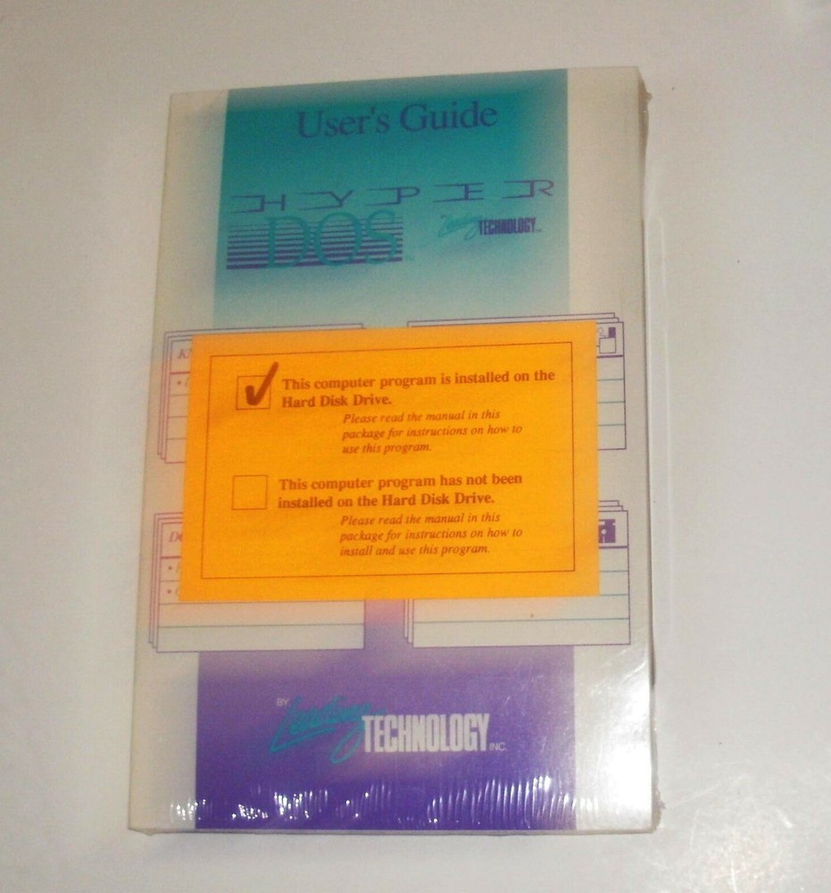 VERY RARE NEW SEALED HyperDOS Leading Technology 5 1/4 Floppy Software Hyper DOS