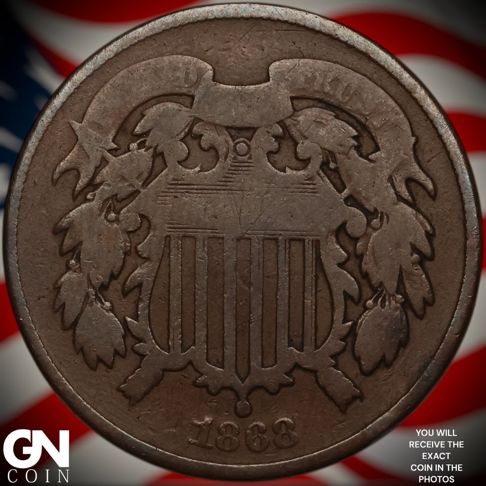 1868 2 Cent Piece A3368