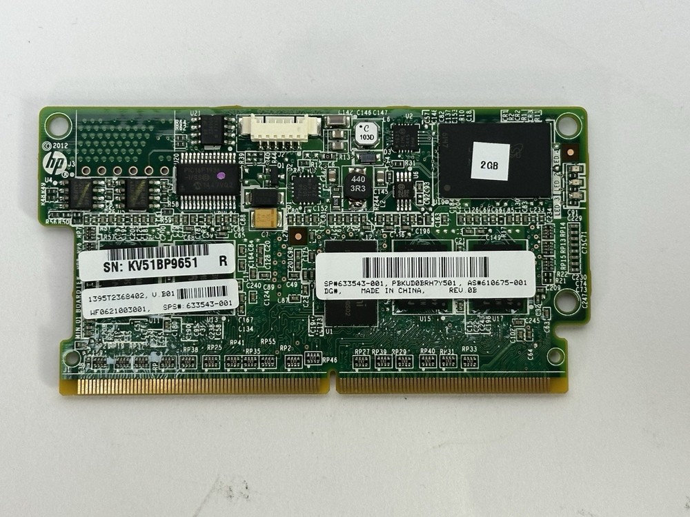 HP 633543-001 Smart Array 2GB Cache Module Controller mini DIMM 610675-001
