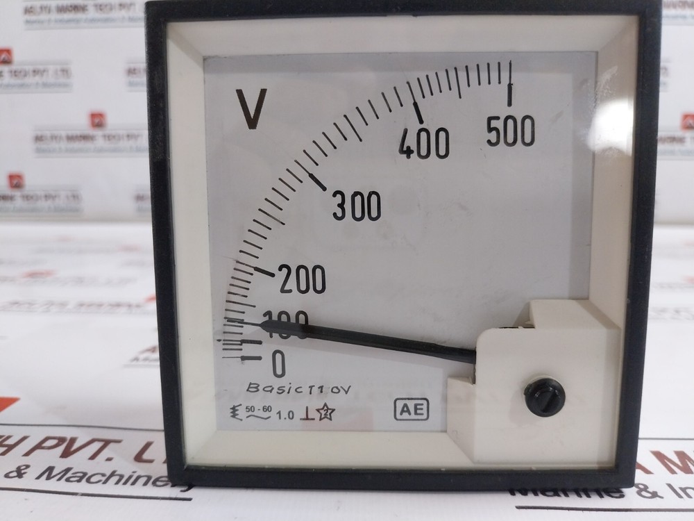 AUTOMATIC ELECTRIC 0-500V Analog Voltmeter 110V