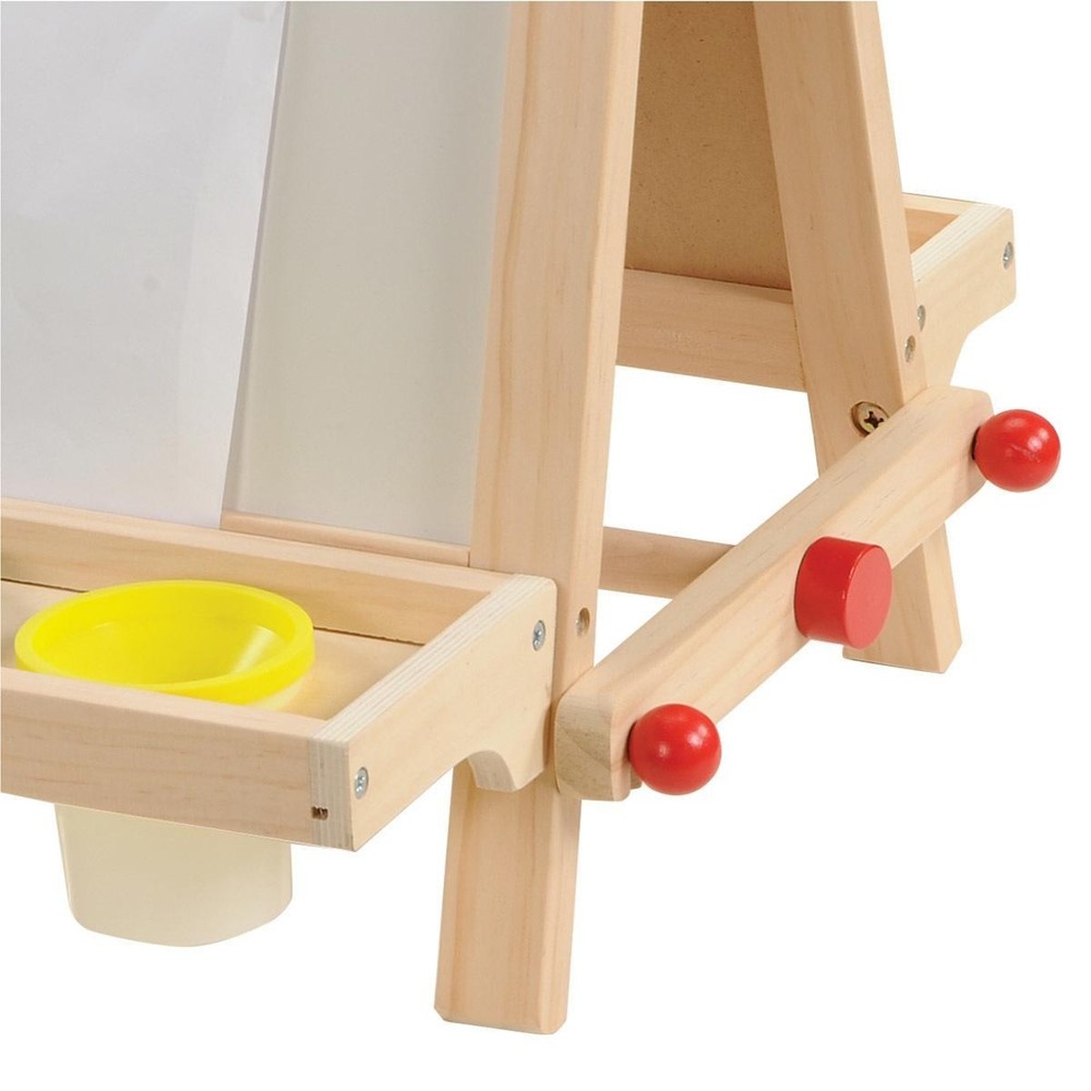 Kaplan Early Learning Wooden Tabletop Easel with Paint Pots