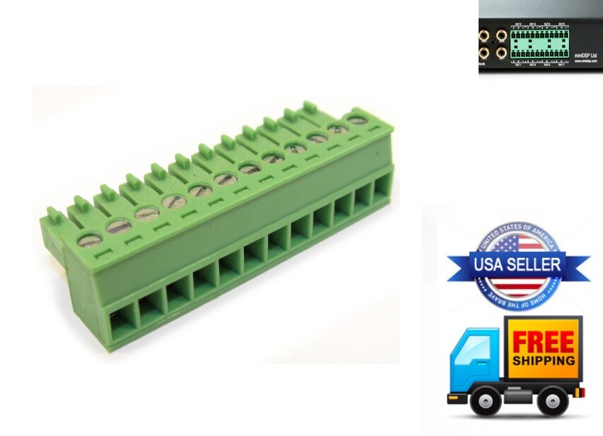 12-Pin Processor / High Level Input / Power DC / Remote Plug MiniDSP Mini DSP