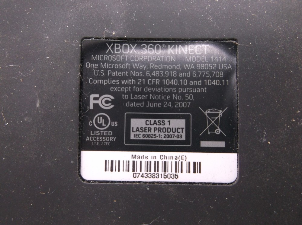 Microsoft XBOX 360 Kinect Sensor Bar Model 1414