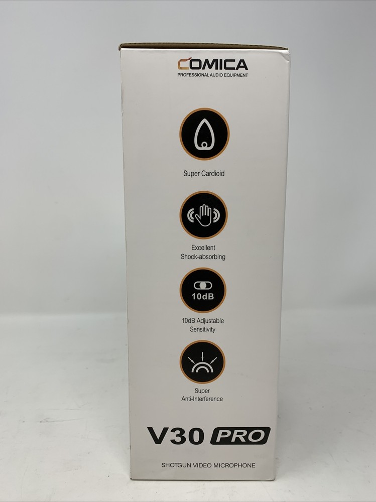 Comica PRO Cardioid Directional Camera Microphone RED