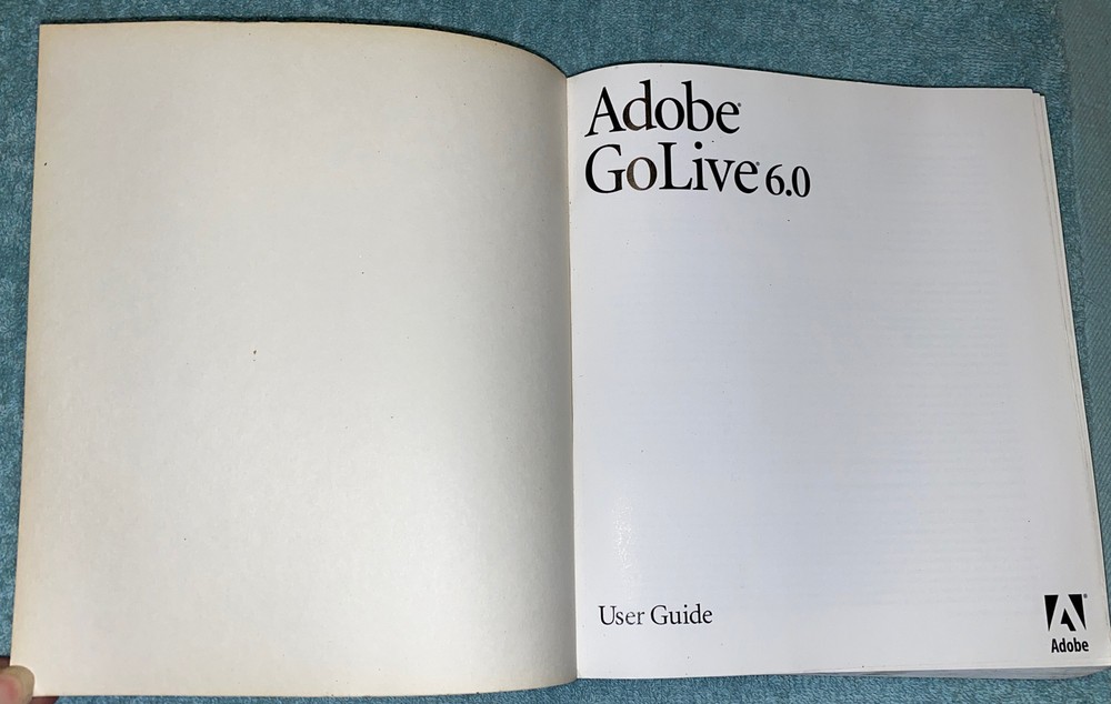 Adobe GoLive 6.0 User Guide Book