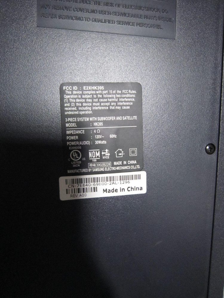 Harman Kardon HK395 Replacement Subwoofer Module FREESHIP