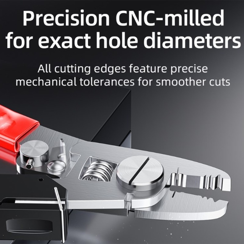 6 Function Fiber Opt Cable Tool With Ergonomic Handle For Telecom Engineers