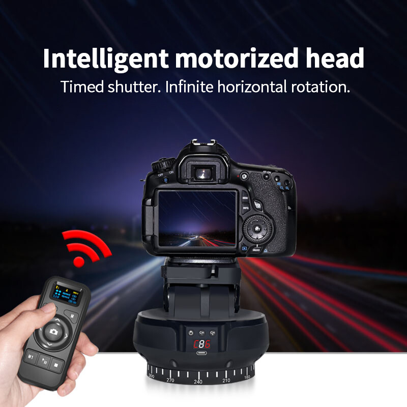 YT-1200 Remote Pan Tilt Motorized Auto Panoramic Head Remote Control Stabilizer