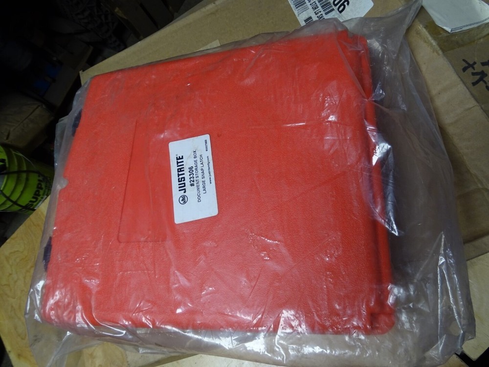 Justrite Document Storage Box w/ Large Snap Latch , 23306