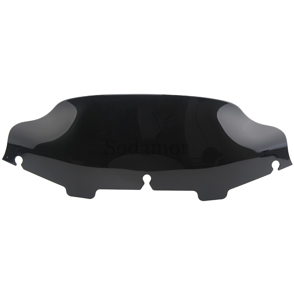 For Harley Touring Electra Glide 1993-2013 6" Wave Windshield Windscreen Black