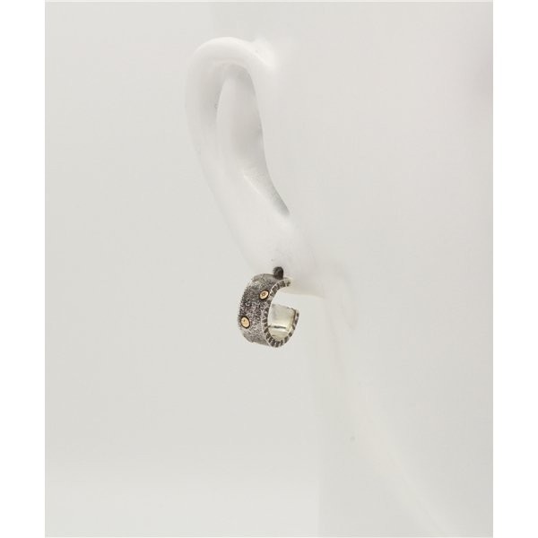 VIVIFY Compressed Gold Dust Stud Earring 1pc (Single)