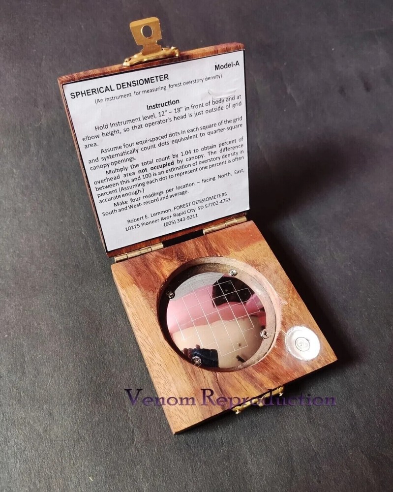 Vintage Working Forestry Suppliers Spherical Crown Densiometer Concave Model C