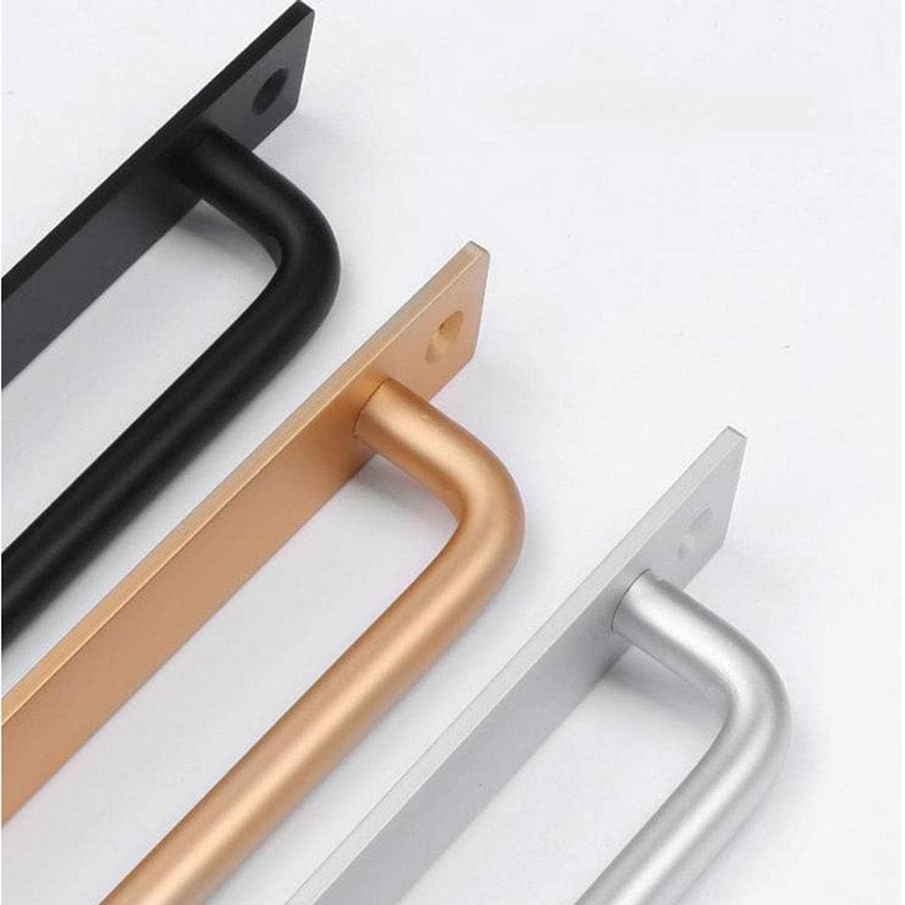 Metal Heavy Duty Barn Door Handle Flush Long Base Handle Pulls for Gate Shed ...