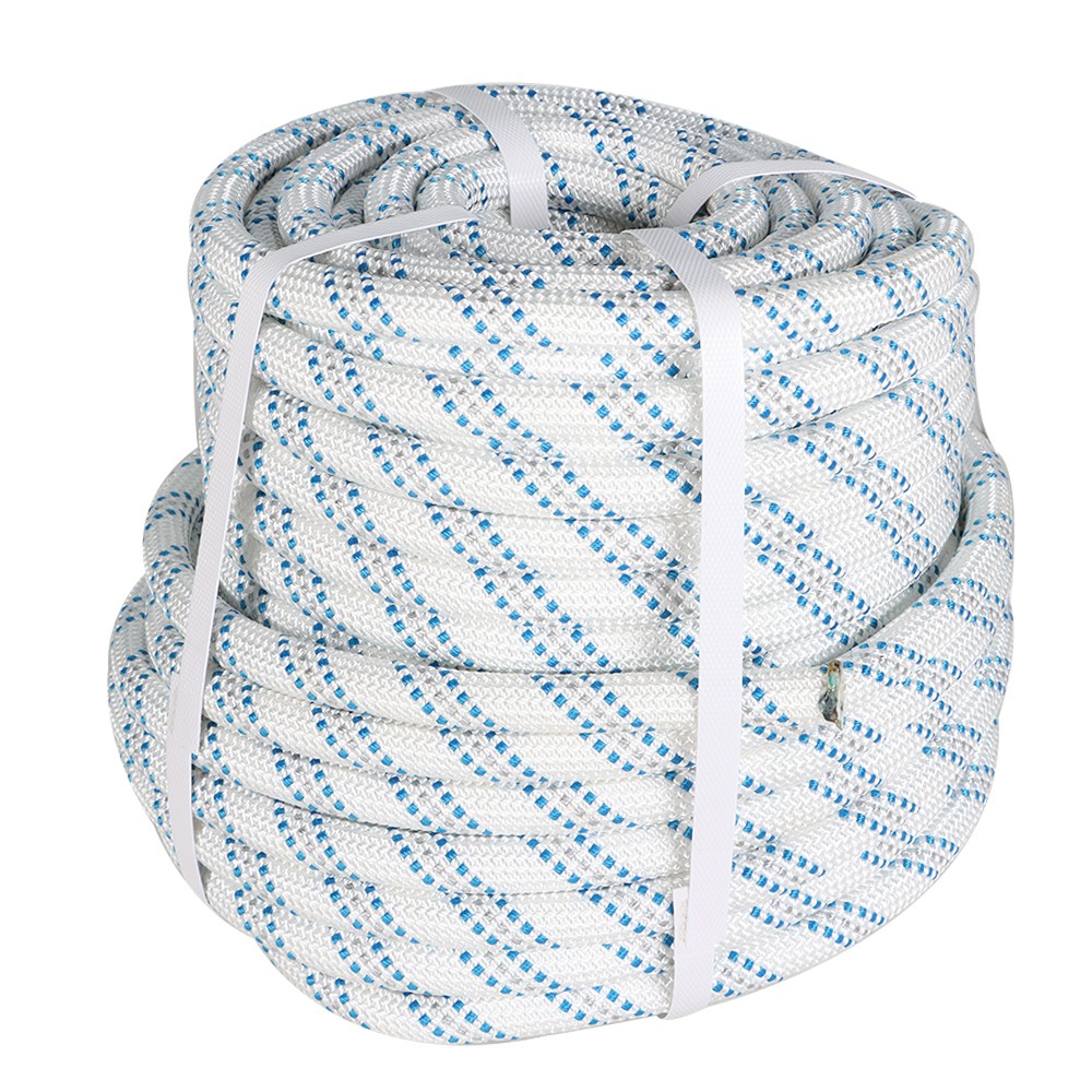 Double Braid Nylon Polyester Arborist Bull Rope Pulling Rigging Line 5/8" × 150'