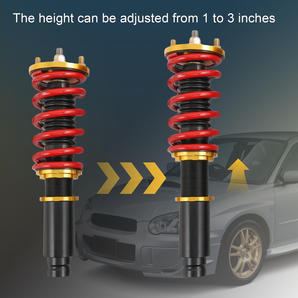 Coilover Suspension Spring Struts Height Adjustable Shock Replacement
