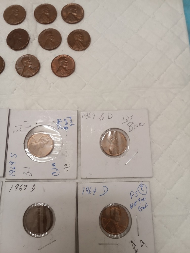 lot 1960 Penny's errors 25 Penny's