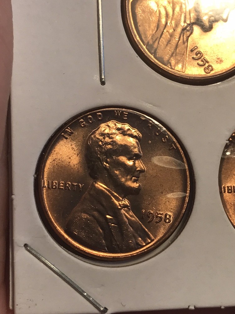 1958 Wheat Penny X3