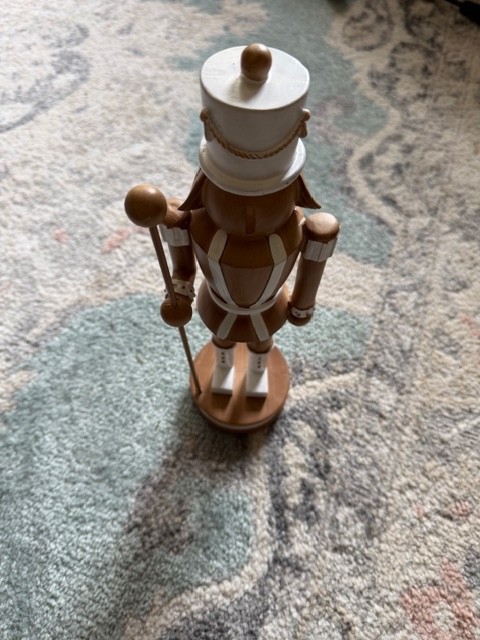Wooden Nutcracker - 13"x3.5" - decorative - doesn't actually crack nuts